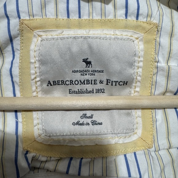 Abercormbie‎ & Fitch Womens Sz S White Double Breasted Naval Belt Jacket Coat - Picture 10 of 14